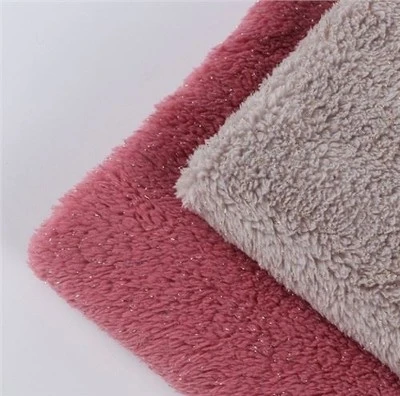 Sidabriniai verpalai Sherpa Fleece audinys